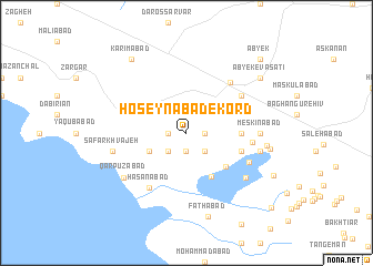 map of Ḩoseynābād-e Kord