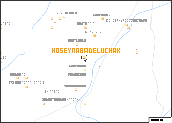 map of Ḩoseynābād-e Lūchak