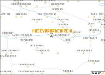map of Ḩoseynābād-e Mīrchī