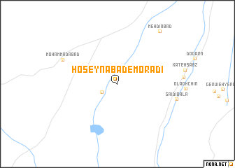 map of Ḩoseynābād-e Morādī