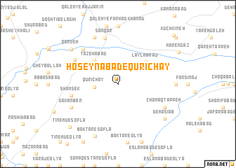 map of Ḩoseynābād-e Qūrīchāy