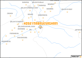 map of Ḩoseynābād-e Sāgharī