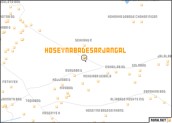 map of Ḩoseynābād-e Sar Jangal