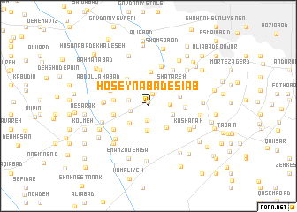 map of Ḩoseynābād-e Sīāb