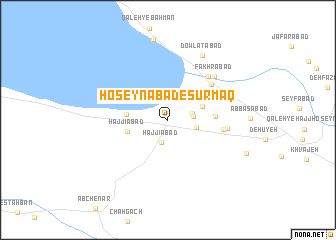 map of Ḩoseynābād-e Sūrmaq