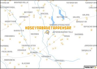 map of Ḩoseynābād-e Tappeh Sar