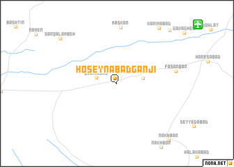 map of Ḩoseynābād Ganjī