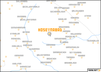 map of Ḩoseynābād