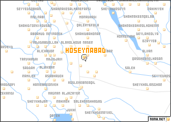 map of Ḩoseynābād