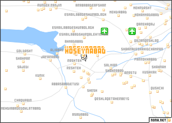 map of Ḩoseynābād