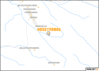 map of Ḩoseynābād