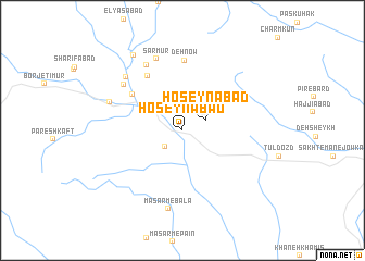 map of Ḩoseynābād