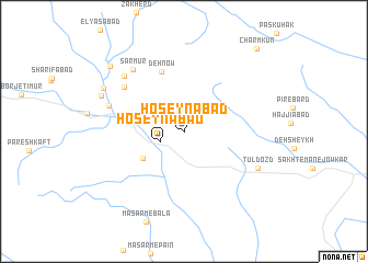 map of Ḩoseynābād