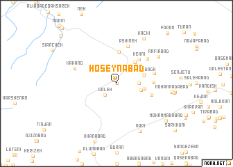 map of Ḩoseynābād