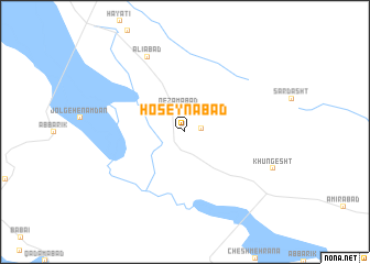 map of Ḩoseynābād