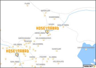 map of Ḩoseynābād