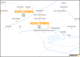 map of Ḩoseynābād