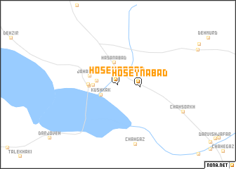 map of Ḩoseynābād