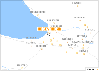 map of Ḩoseynābād