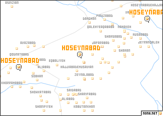 map of Ḩoseynābād