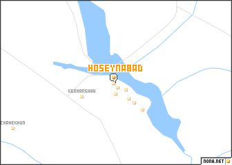 map of Ḩoseynābād