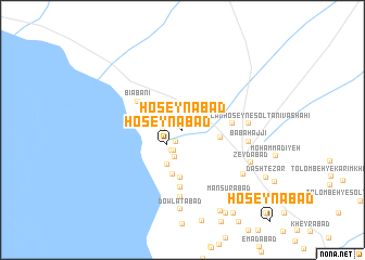 map of Ḩoseynābād