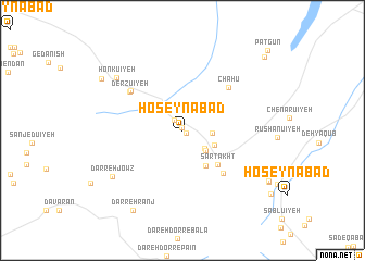 map of Ḩoseynābād