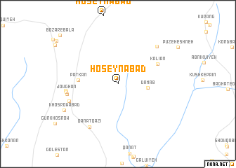 map of Ḩoseynābād