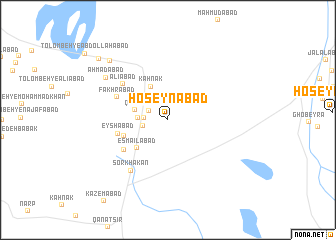 map of Ḩoseynābād