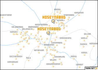 map of Ḩoseynābād