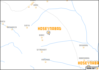 map of Ḩoseynābād