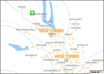 map of Ḩoseynābād