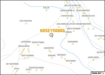 map of Ḩoseynābād