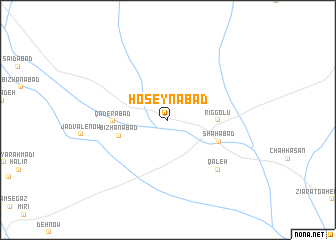 map of Ḩoseynābād