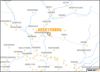 map of Ḩoseynābād