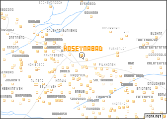 map of Ḩoseynābād