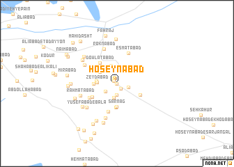 map of Ḩoseynābād