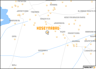 map of Ḩoseynābād