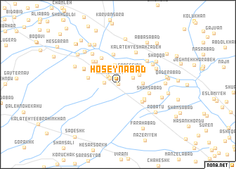 map of Ḩoseynābād