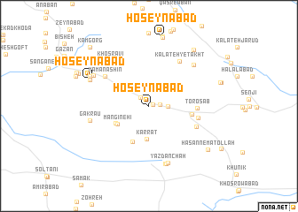 map of Ḩoseynābād