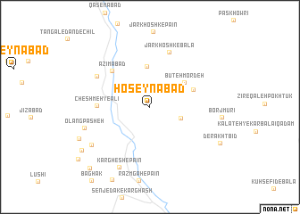 map of Ḩoseynābād