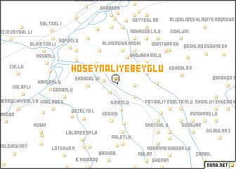 map of Ḩoseyn ‘Alī-ye Beyglū