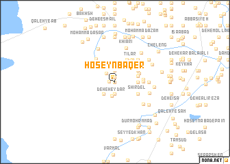 map of Ḩoseyn Bāqer