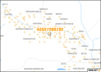 map of Ḩoseyn Bāzār