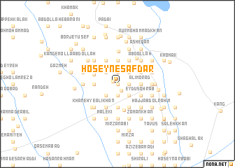 map of Ḩoseyn-e Şafdar