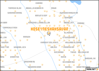 map of Ḩoseyn-e Shahsavār