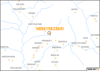 map of Ḩoseyn-e Zā\