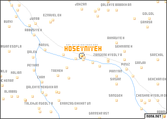 map of Ḩoseynīyeh