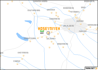 map of Ḩoseynīyeh