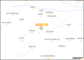 map of Ḩoseynī